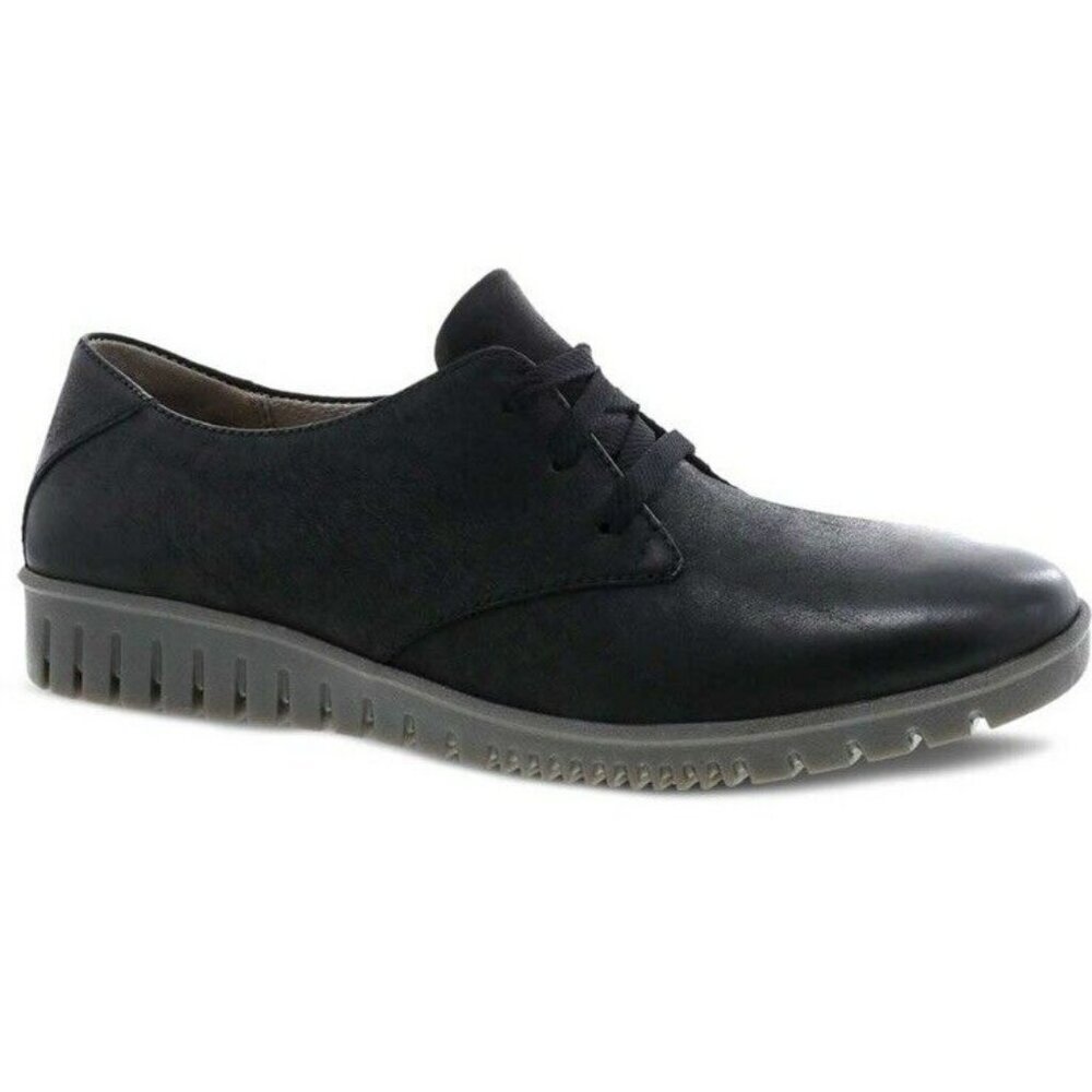 NWOB Dansko Libbie Women's Casual Shoes, Black Burnished Calf, W39 8.5
